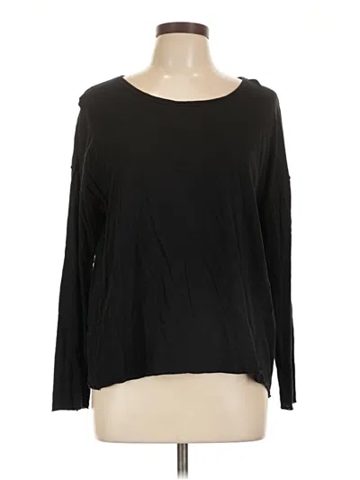 Pre-owned Mng Long Sleeve T-shirt In Black