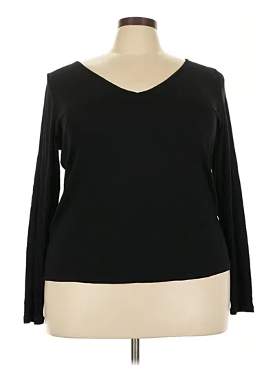 Pre-owned Mng Long Sleeve T-shirt In Black