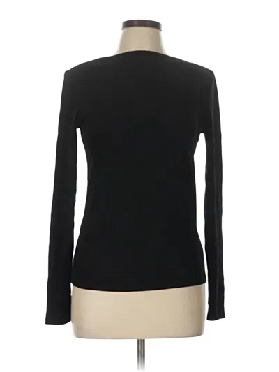 Pre-owned Mng Long Sleeve T-shirt In Black