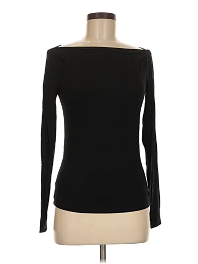 Pre-owned Mng Long Sleeve T-shirt In Black