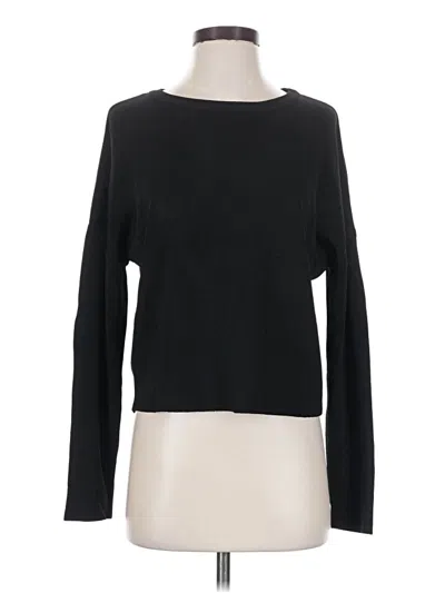 Pre-owned Mng Long Sleeve T-shirt In Black