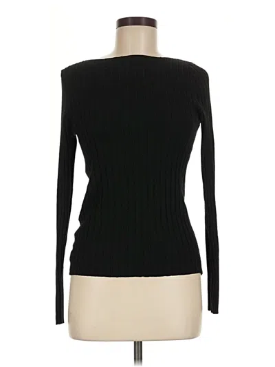 Pre-owned Mng Long Sleeve T-shirt In Black