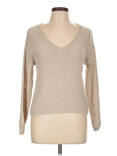 Pre-owned Mng Long Sleeve T-shirt In Brown