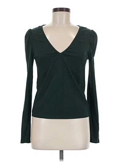 Pre-owned Mng Long Sleeve T-shirt In Green