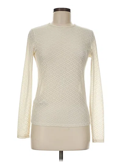 Pre-owned Mng Long Sleeve T-shirt In Ivory