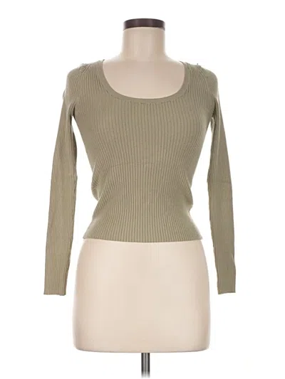 Pre-owned Mng Long Sleeve T-shirt In Tan