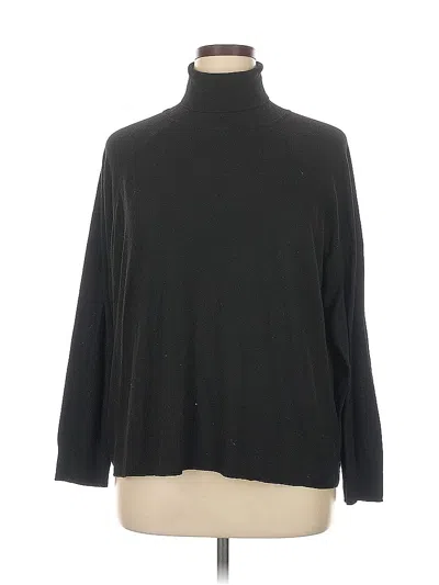 Pre-owned Mng Long Sleeve Turtleneck In Black