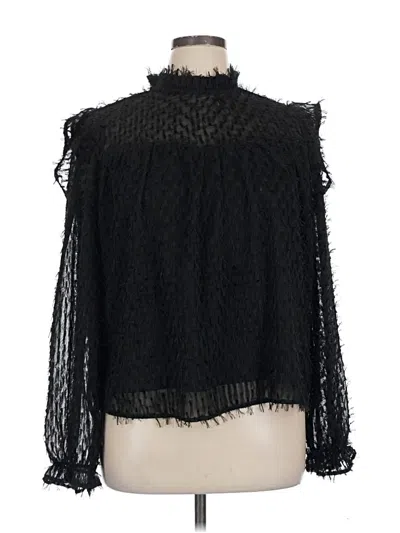 Mng Long Sleeve Turtleneck In Black