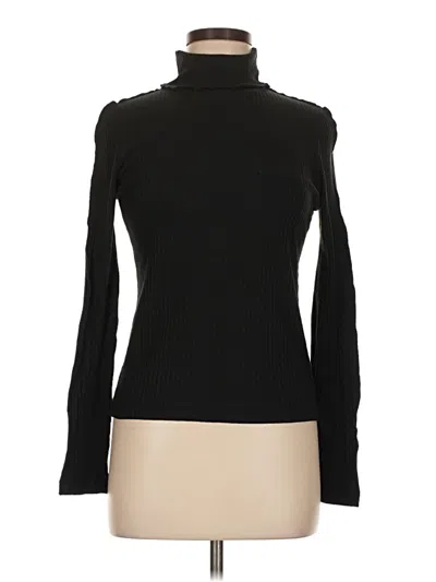 Pre-owned Mng Long Sleeve Turtleneck In Black