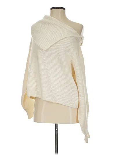 Pre-owned Mng Poncho In Ivory