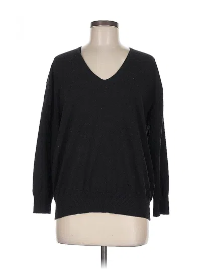 Pre-owned Mng Pullover Sweater In Black