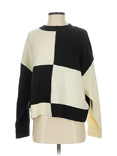 Pre-owned Mng Pullover Sweater In Black