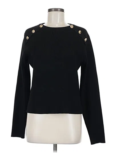 Pre-owned Mng Pullover Sweater In Black