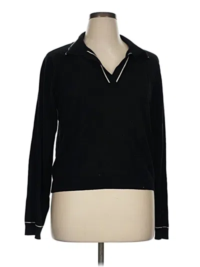 Pre-owned Mng Pullover Sweater In Black