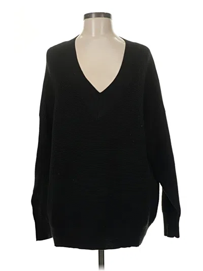 Pre-owned Mng Pullover Sweater In Black