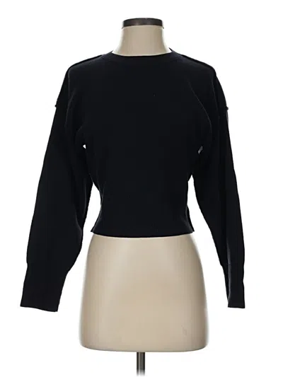 Pre-owned Mng Pullover Sweater In Black
