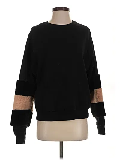 Pre-owned Mng Pullover Sweater In Black