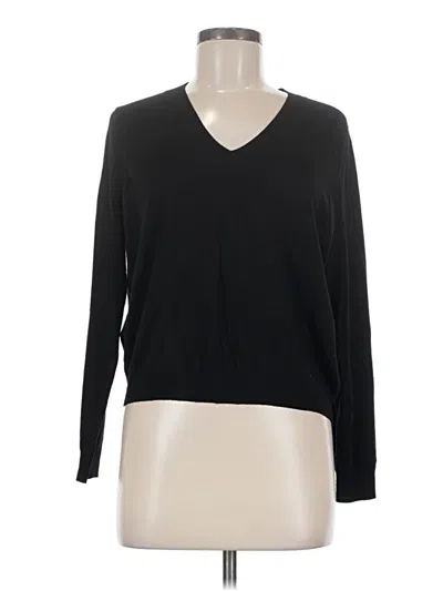 Pre-owned Mng Pullover Sweater In Black