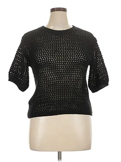 Pre-owned Mng Pullover Sweater In Black