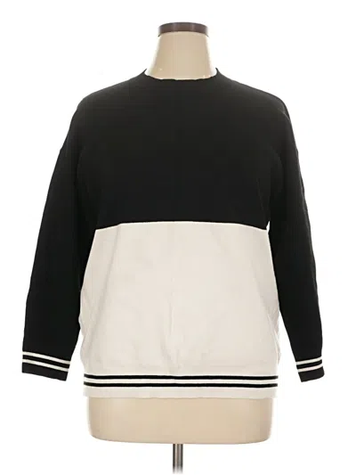 Pre-owned Mng Pullover Sweater In Black