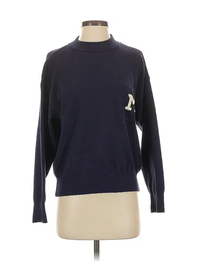 Pre-owned Mng Pullover Sweater In Blue