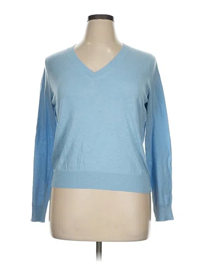 Pre-owned Mng Pullover Sweater In Blue