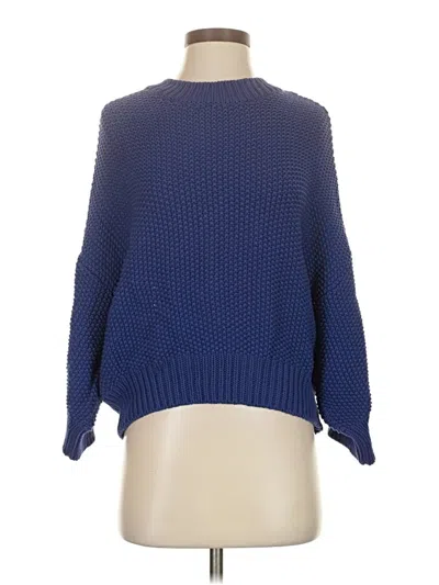 Pre-owned Mng Pullover Sweater In Blue