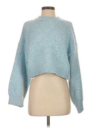 Pre-owned Mng Pullover Sweater In Blue