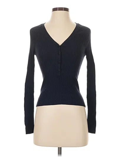 Pre-owned Mng Pullover Sweater In Blue