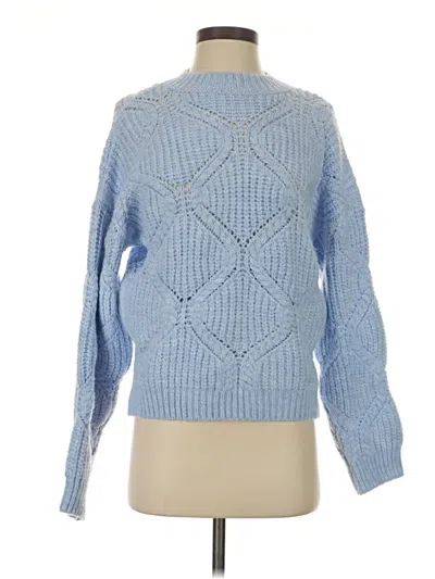 Pre-owned Mng Pullover Sweater In Blue