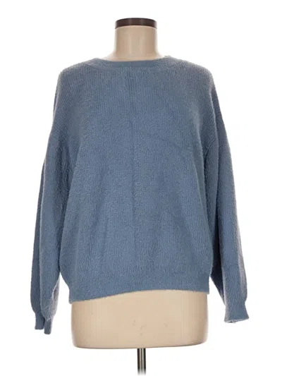 Pre-owned Mng Pullover Sweater In Blue
