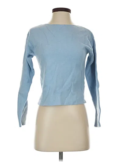 Pre-owned Mng Pullover Sweater In Blue