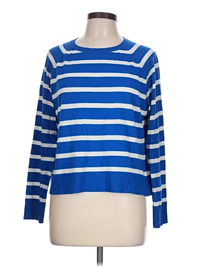 Pre-owned Mng Pullover Sweater In Blue