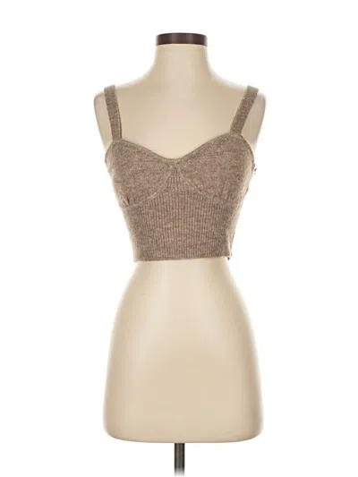 Pre-owned Mng Pullover Sweater In Brown