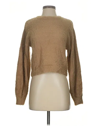 Pre-owned Mng Pullover Sweater In Brown