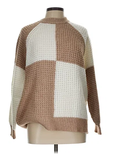 Pre-owned Mng Pullover Sweater In Brown