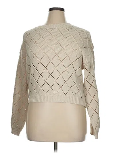 Pre-owned Mng Pullover Sweater In Brown