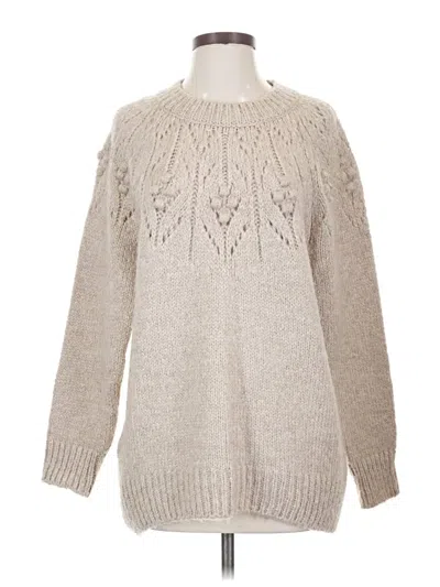 Pre-owned Mng Pullover Sweater In Brown