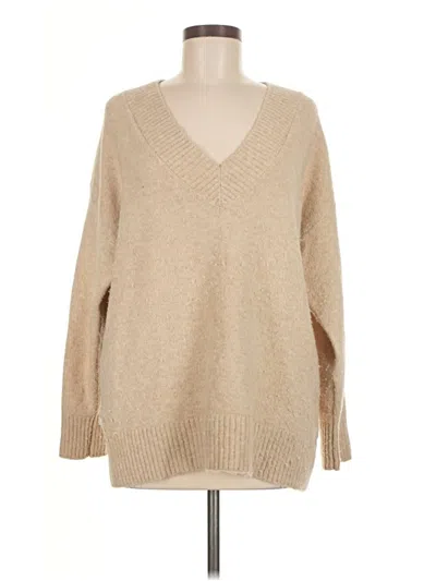 Pre-owned Mng Pullover Sweater In Brown