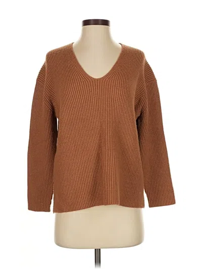 Pre-owned Mng Pullover Sweater In Brown