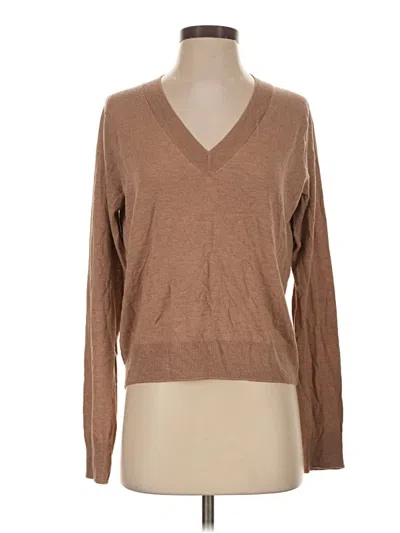 Pre-owned Mng Pullover Sweater In Brown