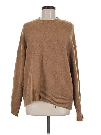 Pre-owned Mng Pullover Sweater In Brown