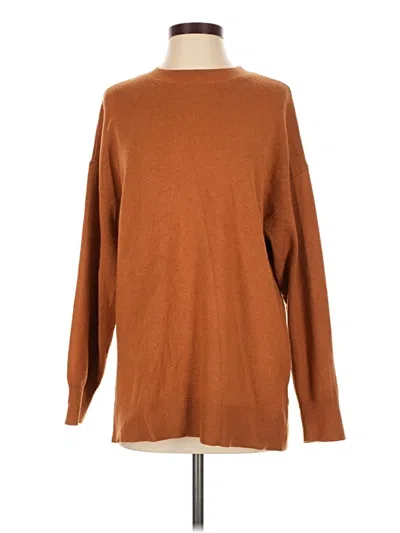 Pre-owned Mng Pullover Sweater In Brown