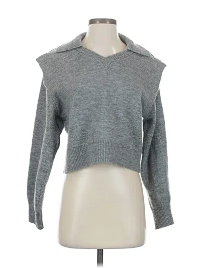 Pre-owned Mng Pullover Sweater In Gray