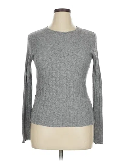 Pre-owned Mng Pullover Sweater In Gray
