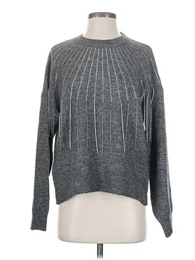 Pre-owned Mng Pullover Sweater In Gray