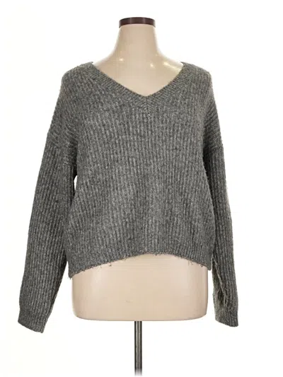 Pre-owned Mng Pullover Sweater In Gray