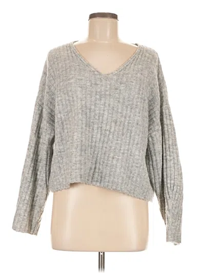 Pre-owned Mng Pullover Sweater In Gray