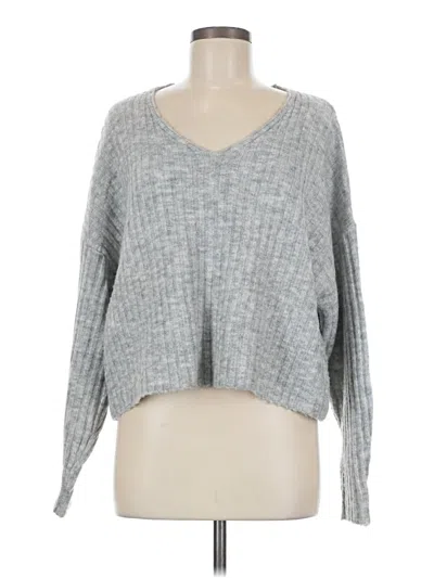 Pre-owned Mng Pullover Sweater In Gray