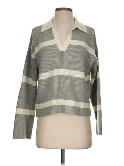 Pre-owned Mng Pullover Sweater In Gray